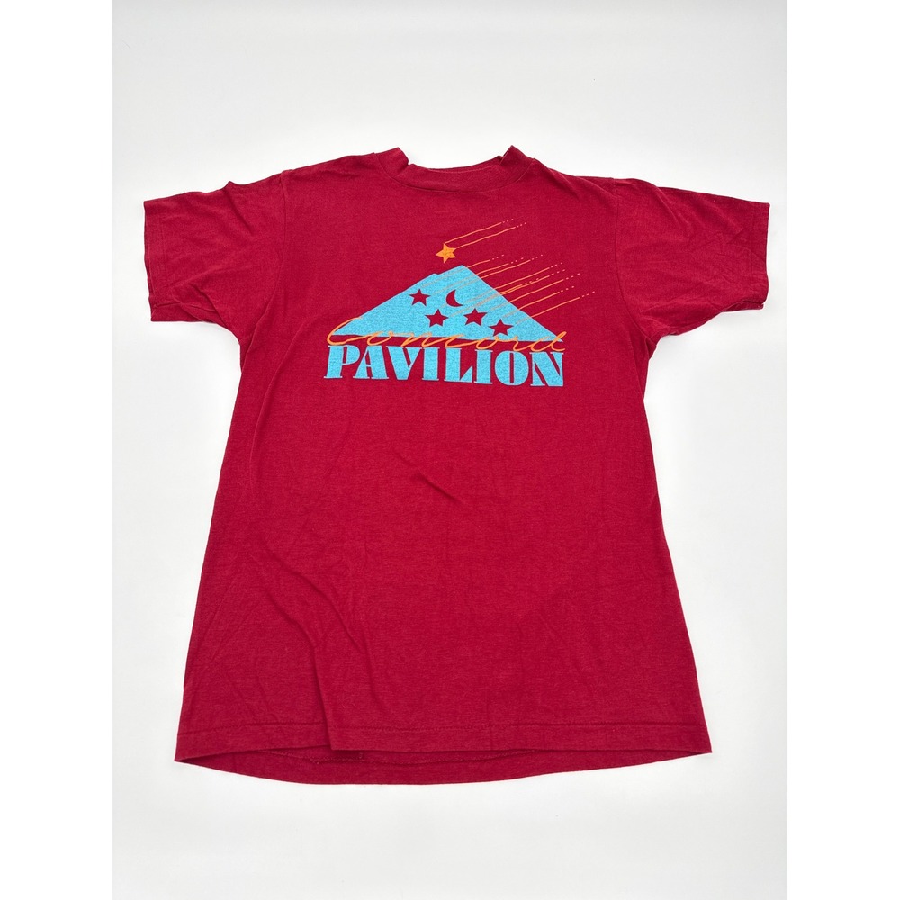 Vintage Hanes Concord Pavilion T Shirt Red Single Stitch Made in USA Medium 90's